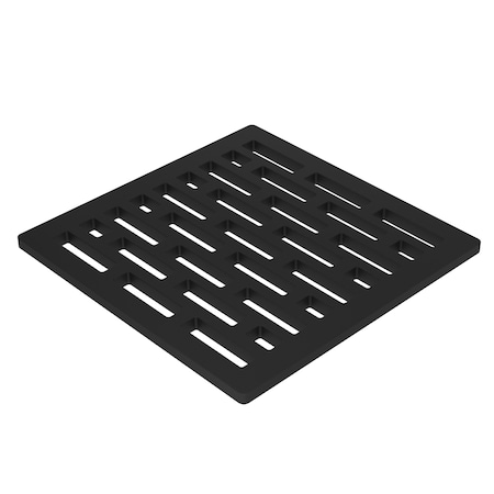 Newport Brass 4" Square Shower Drain in Flat Black 233-406-56